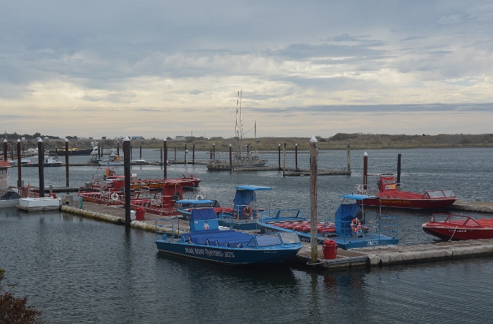 jet boats in dock